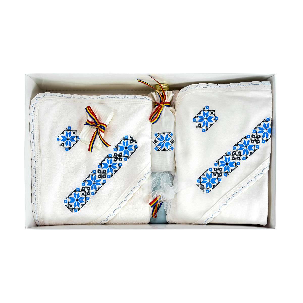 Trusou Botez Motive Traditionale Albastru