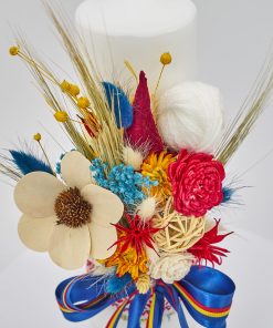 Lumanare-Botez-Traditionala-Flori-nemuritoare-2