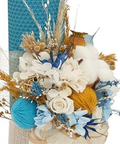 lumanare botez fagure bleu