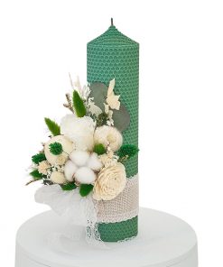 lumanare botez fagure verde