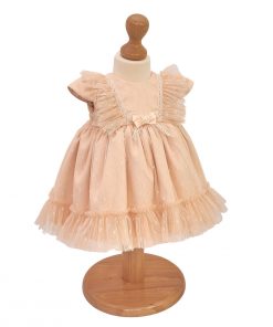 rochita botez tulle moale peach