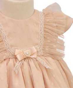 rochita botez tulle moale peach