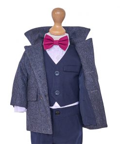 costum botez lana si bumbac 6 piese toamna iarna