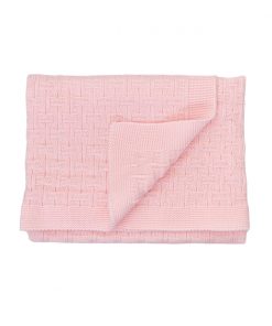 paturica tricotata roz, 90*90 cm