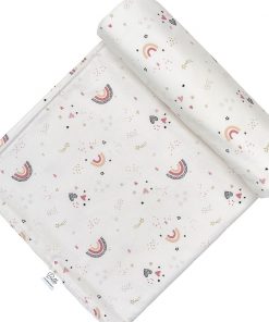 Paturica bebe din bambus alb 70x100CM