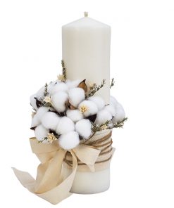 Lumanare de Botez Bumbac Natur