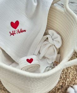 Trusou Botez Unisex Muselina Personalizat-1