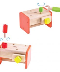 Ladita cu scule din lemn, 3 ani+, motricitate fina, Wonderworld-2