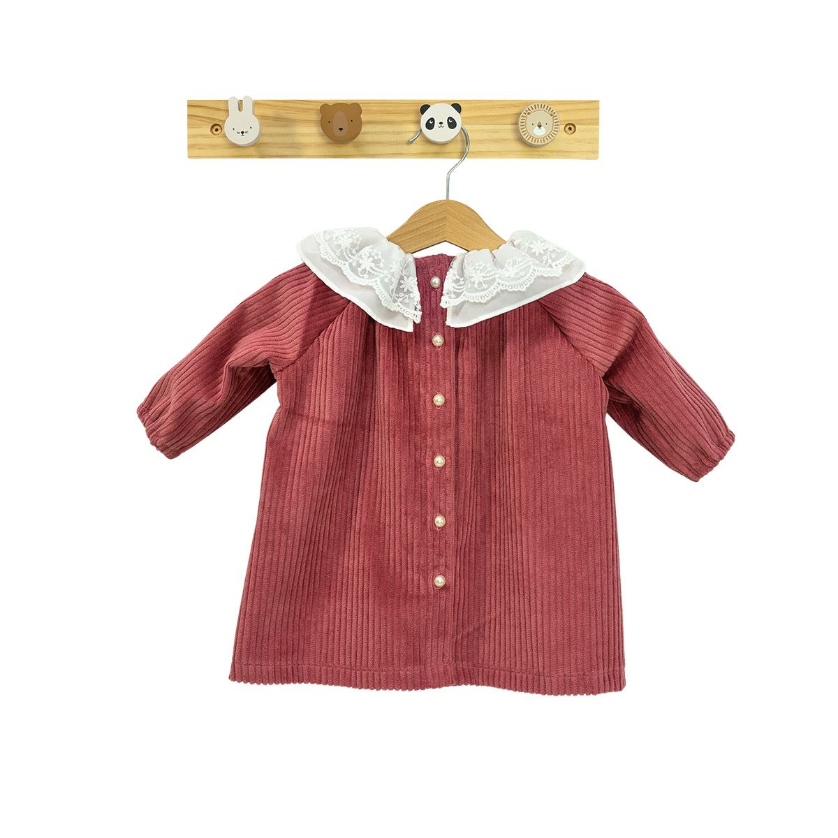 Rochita Zoe din raiat baby pink - imagine 2
