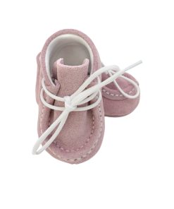 Botosei Mocasini din Piele Roz pentru Bebelusi