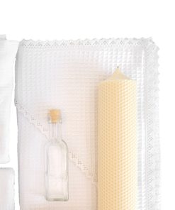 Trusou-botez-waffle-alb-cu-lumanre-fagure---White
